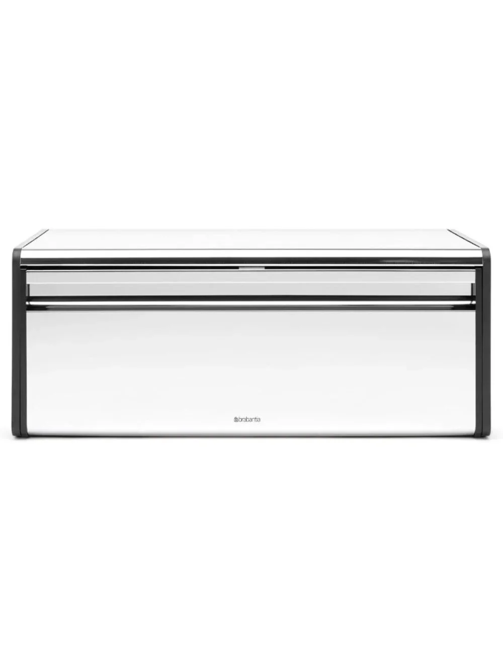Large Metal Bread Box with Flat Top Storage | Stylish Steel Kitchen Organizer